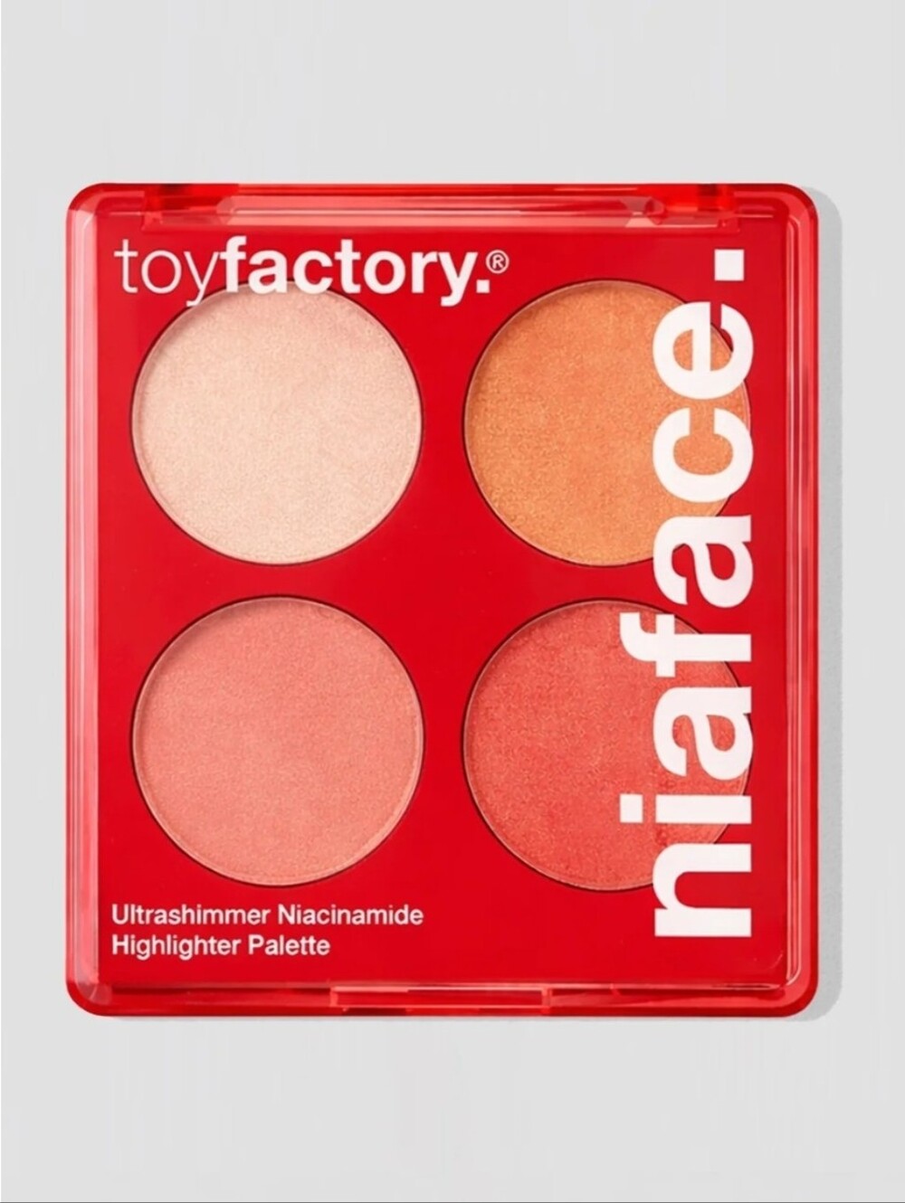 Toyfactory Nia Face Ultra Shimmer Niacinamide Highlighter Palette 4 Color BNIB
